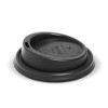 Biopak PLA Small Lid for 6-12oz (80mm) cups- Black 1000/Carton