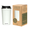 GO GREEN - REUSABLE COFFEE CUP 304SS510ML D/WALL - WHITE