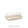 BioPak Small BioCane Sushi Tray PLA Lid