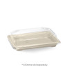 BioPak Medium BioCane Sushi Tray PLA Lid