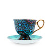 T2 Moroccan Tealeidoscope Black Cup & Saucer Tall 220ml