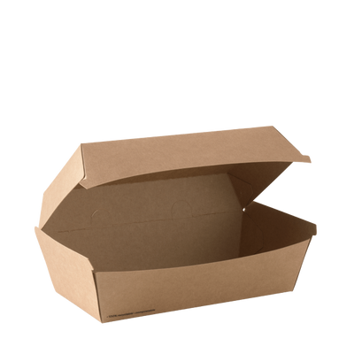 DETPAK Go - Medium Snack box /Meal Box Kraft Brown, Box of 250 (175 x 90 x 85)