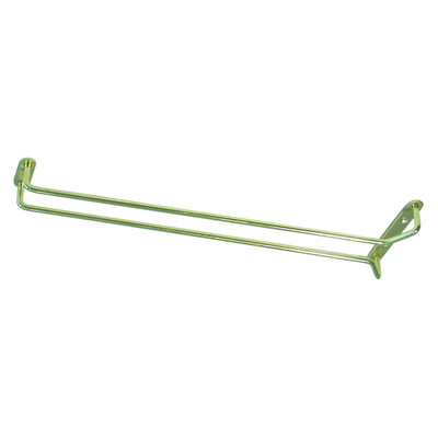 600mm Glass Hanger - Single Row Brass