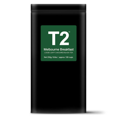 T2 Melbourne Breakfast Tea 250g Loose Leaf Tin
