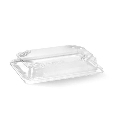 BioPak Medium BioCane Sushi Tray PLA Lid