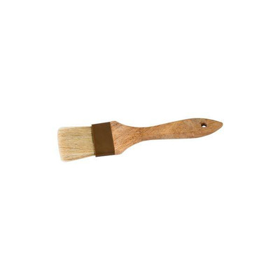 PASTRY BRUSH-PLASTIC BAND | NATURAL BRISTLE | 25mm