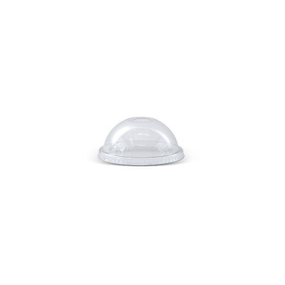 Detpak 3oz PET DOME BOWL LID (NO HOLE) - Clear 2000/Carton