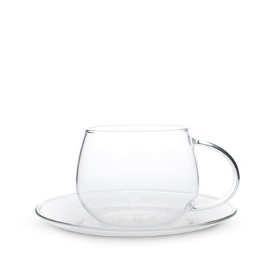 T2 Classier Glassier Glass Cup & Saucer 300mls