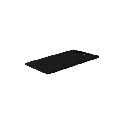 Cutting Board Polyethylene - BLACK with Handle (250x400x12mm)