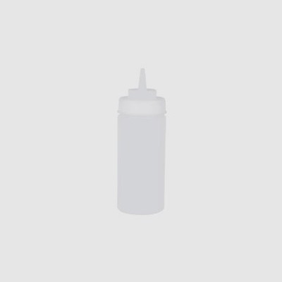 Squeeze Bottle Wide Mouth (480ml/16oz) - Clear