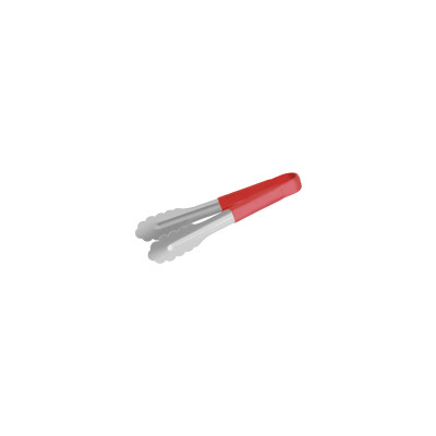Utility Tong - Red Handle (230mm) PVC Coated / Stainless Steel