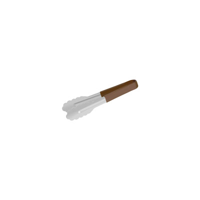 Utility Tong - Brown Handle (230mm) PVC Coated / Stainless Steel