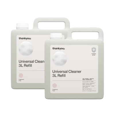 Thankyou Universal Cleaner – Fragrance Free 3L Refill (Box of 2)