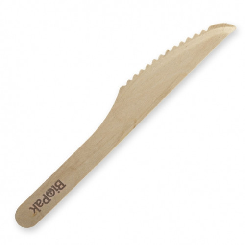Biopak 16cm Wooden Knife 1000/Carton