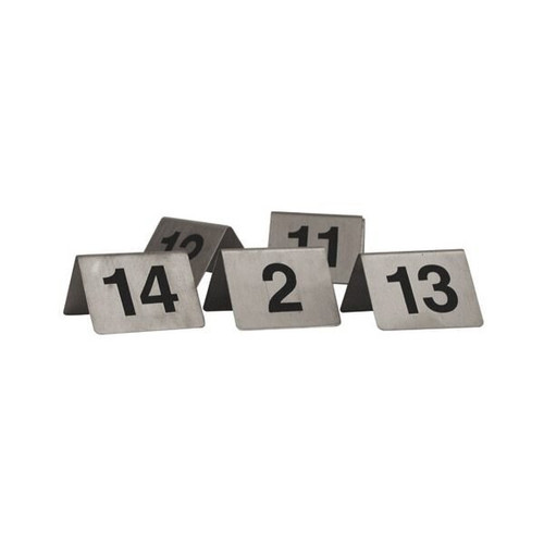 "A" Frame Table Numbers - Set of 31-40 Stainless steel