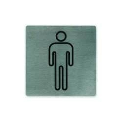 Large Stainless Steel Male Symbol Wall Sign