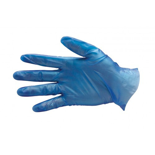 PROVAL ECO Blue PF Vinyl Medium Gloves Pack of 100