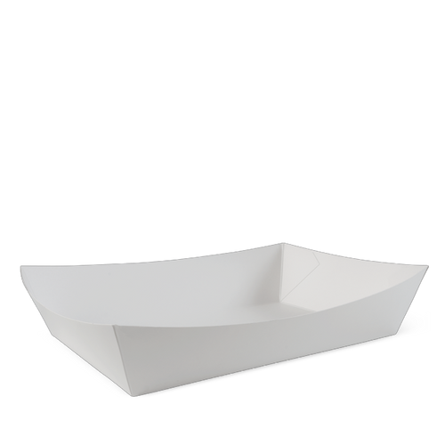 Detpak #6 Giant Food Tray (240x160x60mm) - WHITE 200/Carton