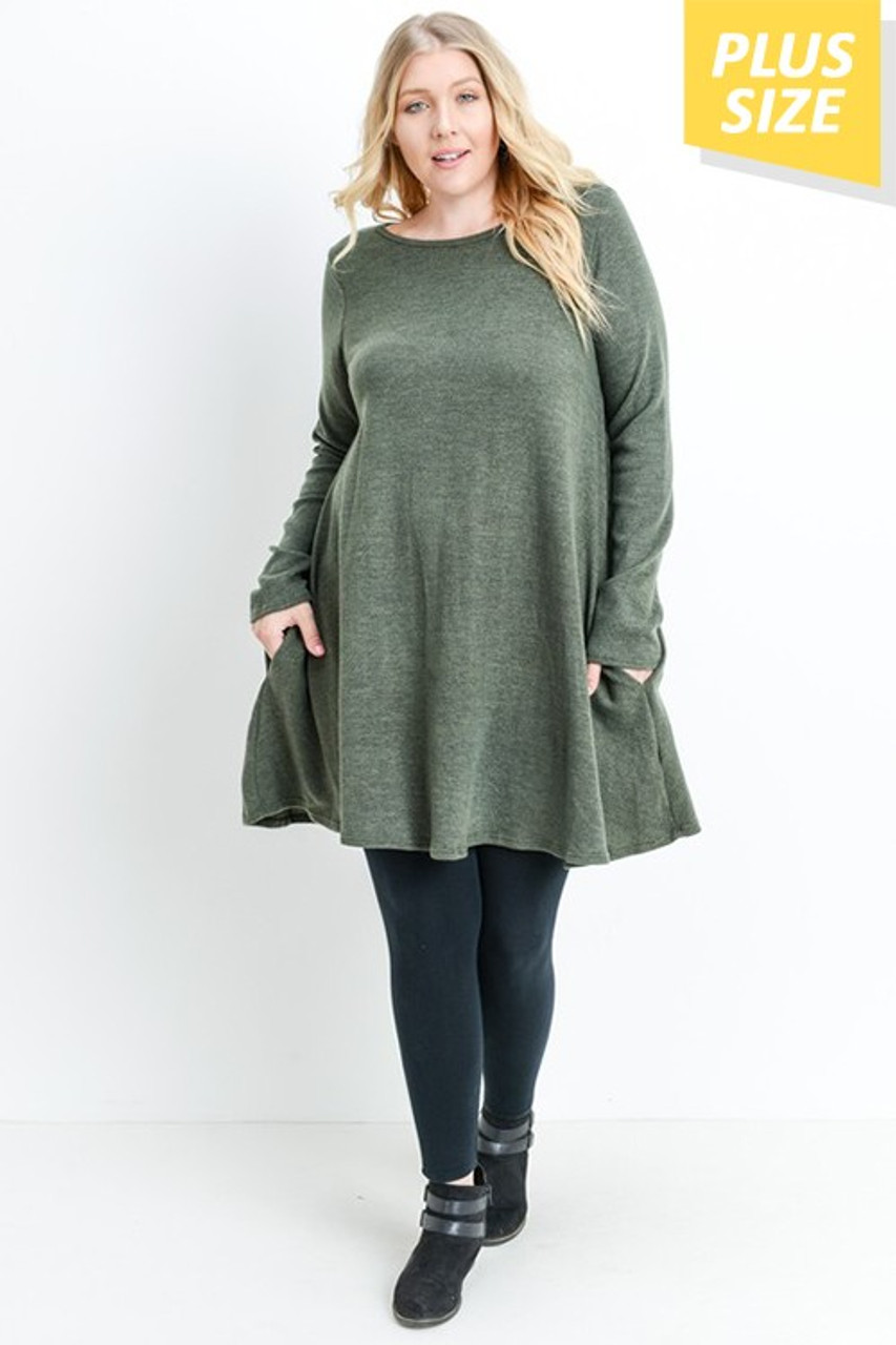 plus size swing dresses with pockets