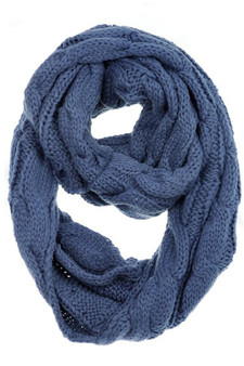 C. C. Cable Knit Infinity Scarf Various Colors