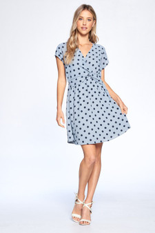 HELENA FRONT KNOT V-NECK DRESS