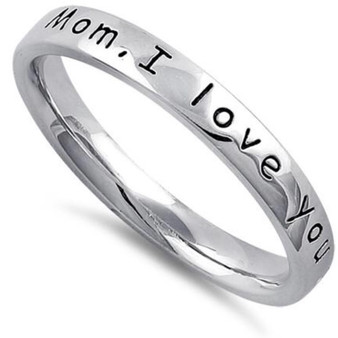 Mother's Ring Sterling Silver .925 Various Sizes