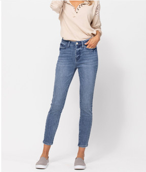 Judy Blue High Waist Stone Washed Skinny Jeans