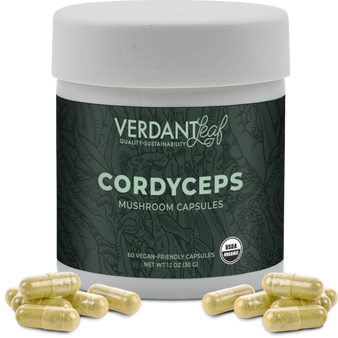 Verdant Leaf Capsules Cordyceps Mushroom