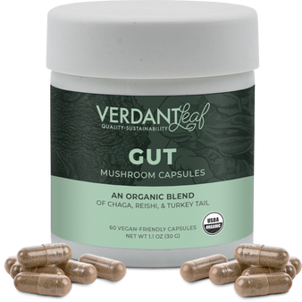 Verdant Leaf Capsules Mushroom Blend Gut Health