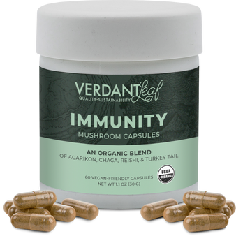 Verdant Leaf Capsules Mushroom Blends Immunity 
