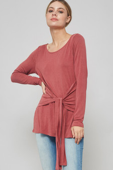 PROMESA Waist Tie Solid Top