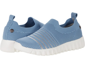 Bernie Mev Vegan Knit Shoes Steel Blue PETA Approved