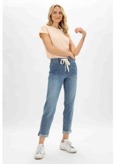 JUDY BLUE High Waist Pull On Jogger Stretch Denim