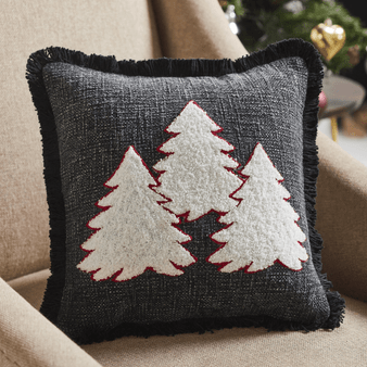 VHC Limited Edition Three Trees Christmas Pillow