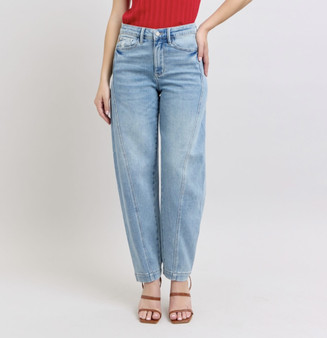 Judy Blue High Waist Barrel Leg Jeans