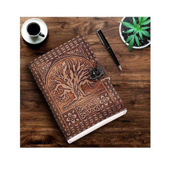 Tree Embossed Leather Journal