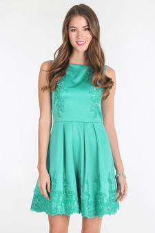 NIKIBIKI Alecon Lace Trim Satin Dress