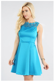 Satin and Lace Dress
