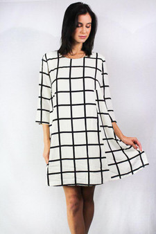 Scoop Neck Shift Dress