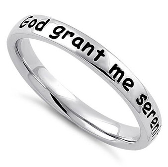 Sterling Silver Serenity Band Ring
