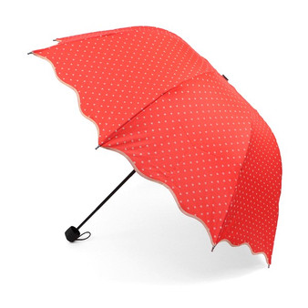Canopy Umbrella with Hearts Pattern