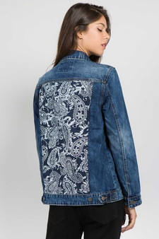 AMERICAN BAZI Denim Jean Jacket with Attitude