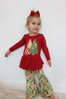 Clover Cottage Toddlers Boutique Christmas Pant Set