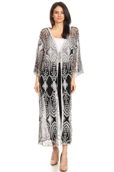 Two Tone Sheer Kimono