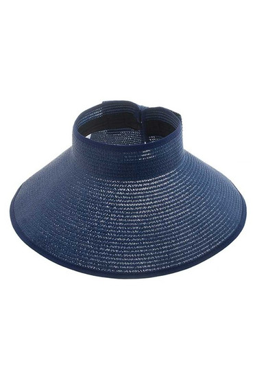 LARGE STRAW SUN VISOR HAT