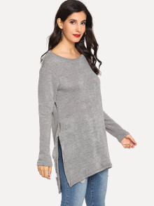 Sweater Tunic with Side Zippers