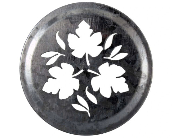 MJL Galvanized Metal Lid Floral Insert for Regular Mouth Mason Jars