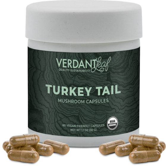 Verdant Leaf Capsules Turkey Tail Mushroom