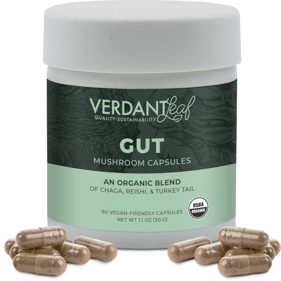 Verdant Leaf Capsules Mushroom Blend Gut Health