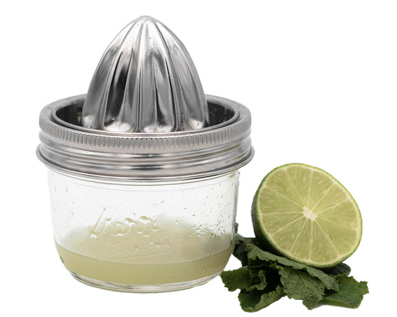 MJL Stainless Steel Juicing Lid for Wide Mouth Mason or Ball Jars